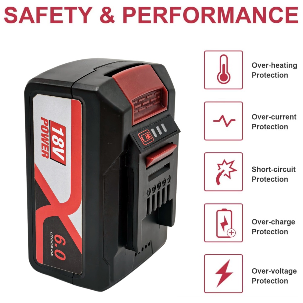 Power Xchange Tools - بطارية بديلة EINHELL EIN18C2 6Ah ليثيوم